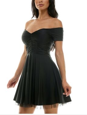 Emerald Sundae Black Mini Dress